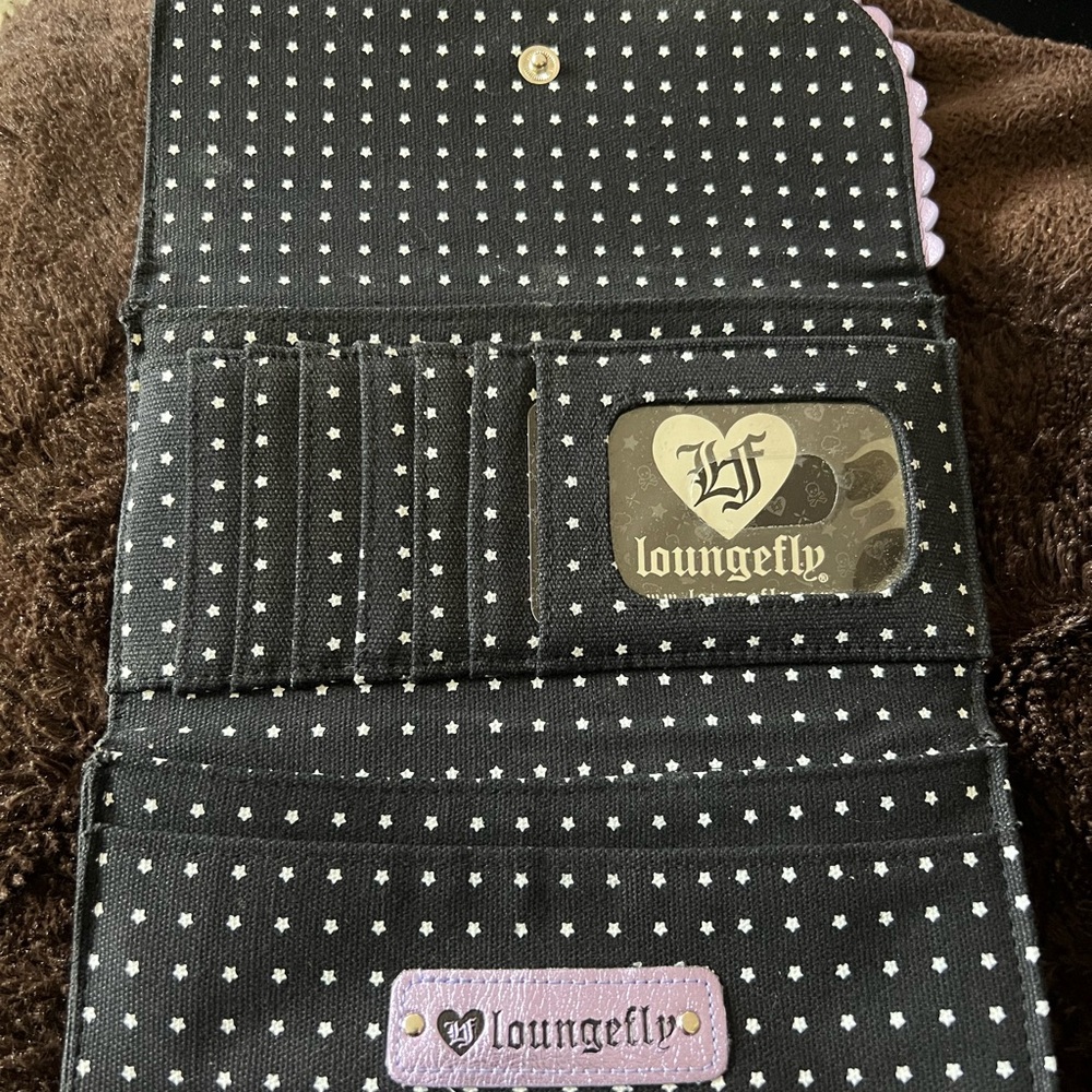 Loungefly Metallic Skull Wallet - Metallic Purple - Picture 8 of 9